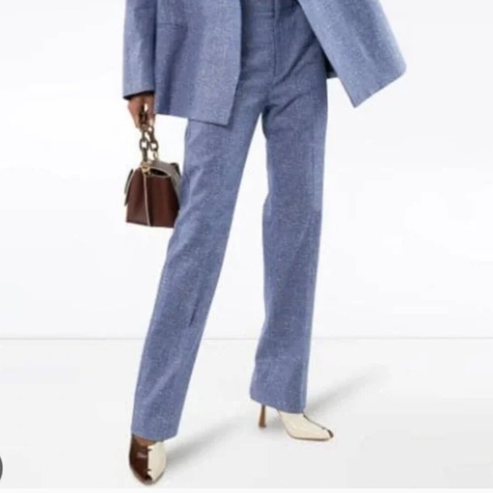 Toteme Troia Trousers, Cotton & Linen Blend, Size XS